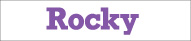 Bootnaam lettertype: Rocky
