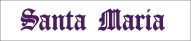 Bootnaam lettertype: Santamaria