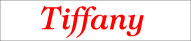 Bootnaam lettertype: Tiffany