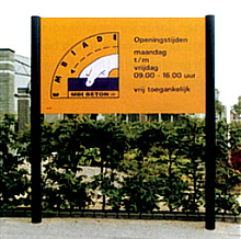 Signalisatie buiten - Naambord in 2 kleuren