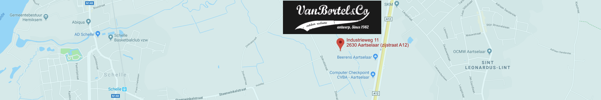 Industrieweg 11 2630 Aartselaar (zijstraat A12)