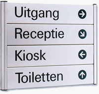 Signalisatie paneel - Binnenbewegwijzering : richtingsbord