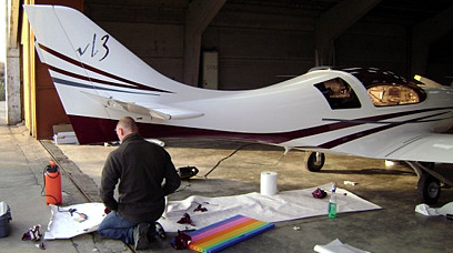 plane-wrapping Belettering van sport-vliegtuig